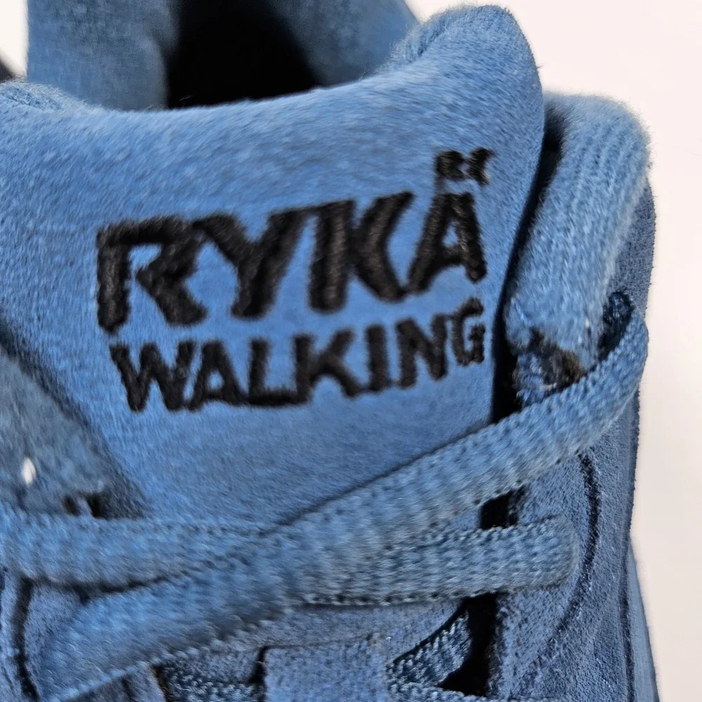 Ryka Walking Catalyst Suede Blue Lace‎ Up Hiking Sneakers Shoes Sz 7 M Nitracel